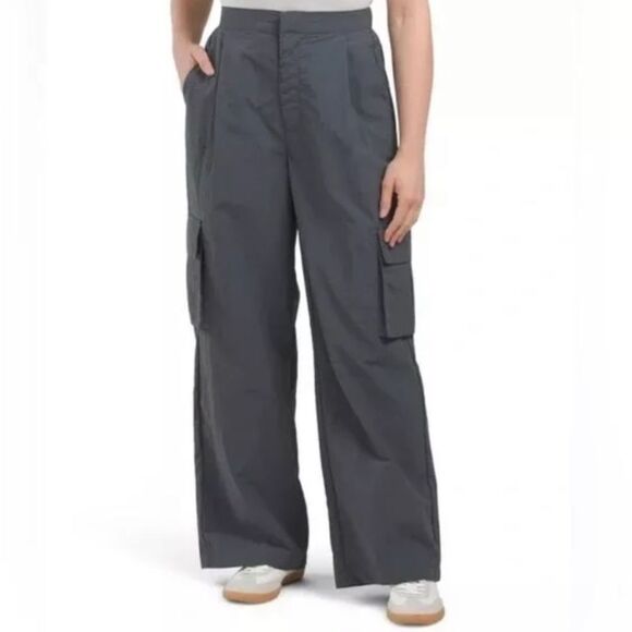 WILO The Label Anthropologie Parachute Fly Cargo Pants Gunmetal Gray Small NWT - Picture 1 of 8